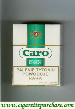 Caro Super Lights Menthol cigarettes